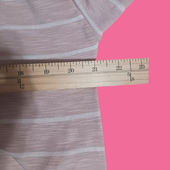 Cherish Pink & White Striped Womens Top size medium - Picture 4 of 7
